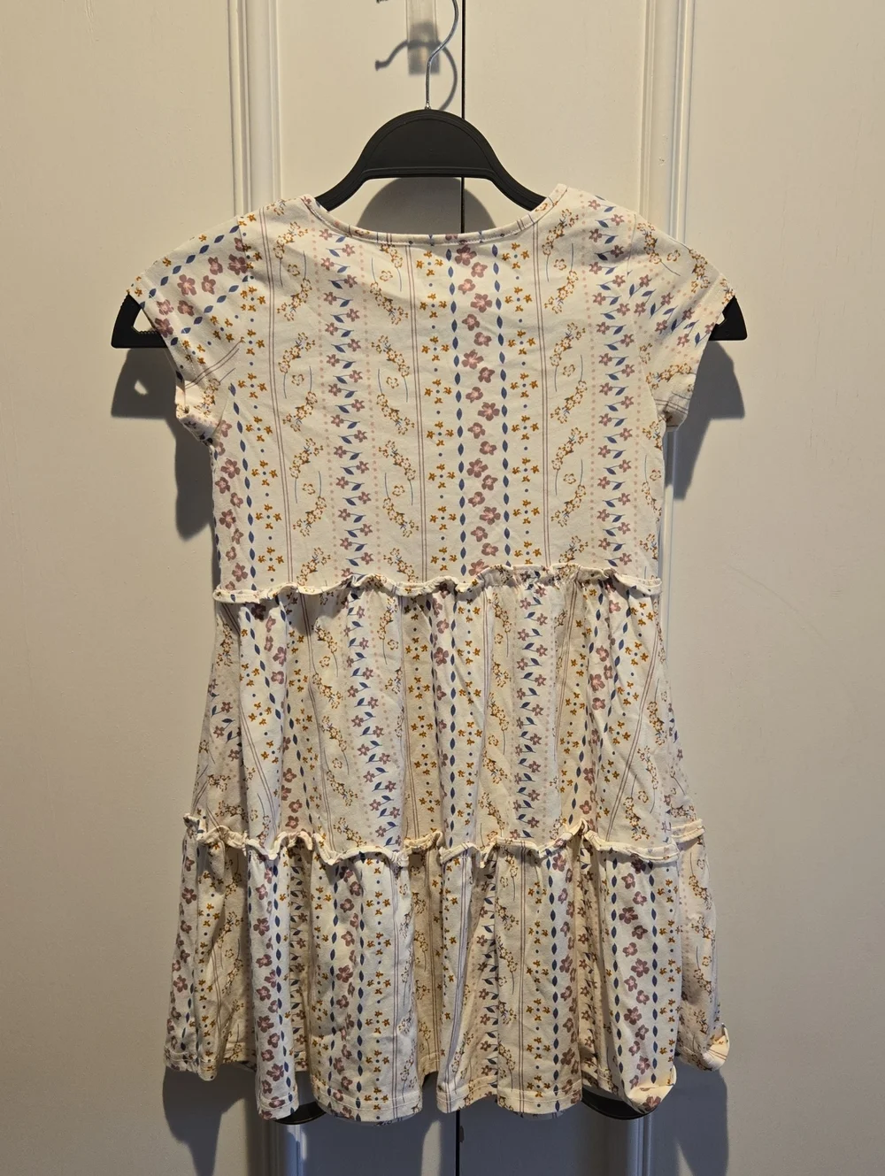 The Children's Place Cream Tiered Floral Dress with Pink Accents - Picture 2 of 3
